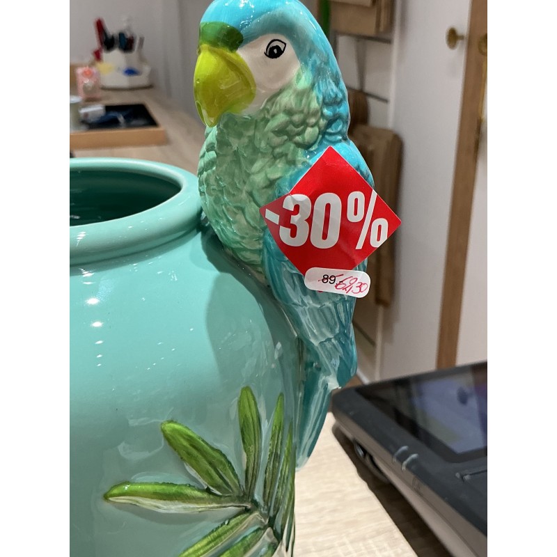 Vase décoratifs J-Line tropical perroquets