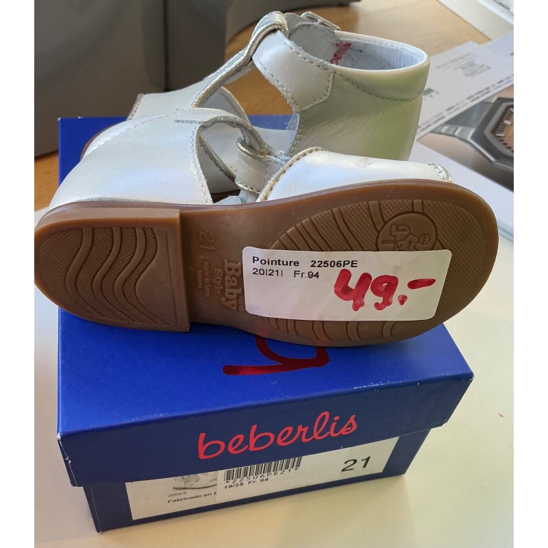 Sandales blanches bébé Beberlis
