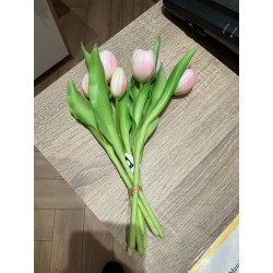 Bouquet tulipes artificiel rose J-Line