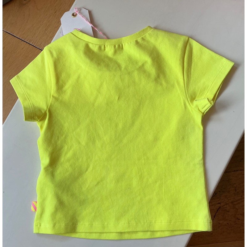 T-shirt Billieblush jaune fluo - 3 ans