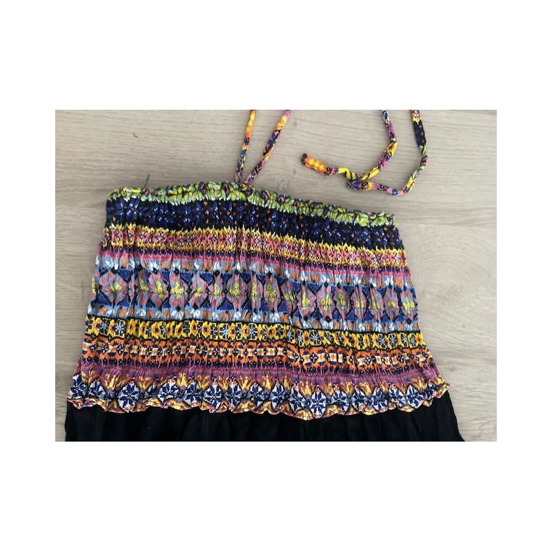 Robe été bohème/ethnique noir