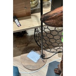 Lampe sur pied design J-Line noir et doré