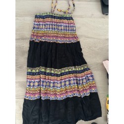 Robe été bohème/ethnique noir