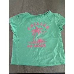 T-shirt fille vert Kiabi