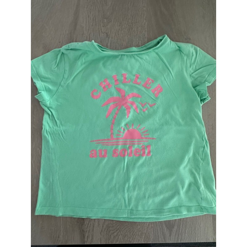 T-shirt fille vert Kiabi