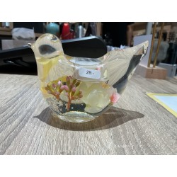 Bougeoir artisanal en verre soufflé en forme d’oiseau – Dreamlight