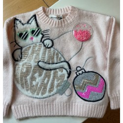 Pull fille rose Billieblush - 2 ans
