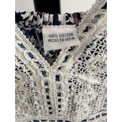 Robe été bohème bleue