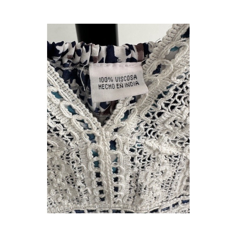 Robe été bohème bleue