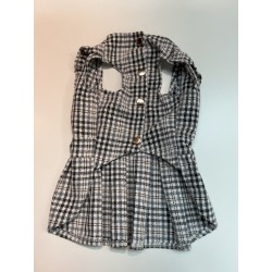 Robe  noir et blanc pour chien - 41cm