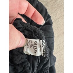 Robe bohème noire multicolore