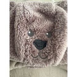 Bonnet bébé hiver peluche ourson
