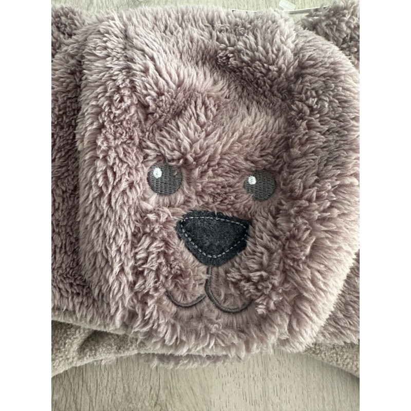 Bonnet bébé hiver peluche ourson