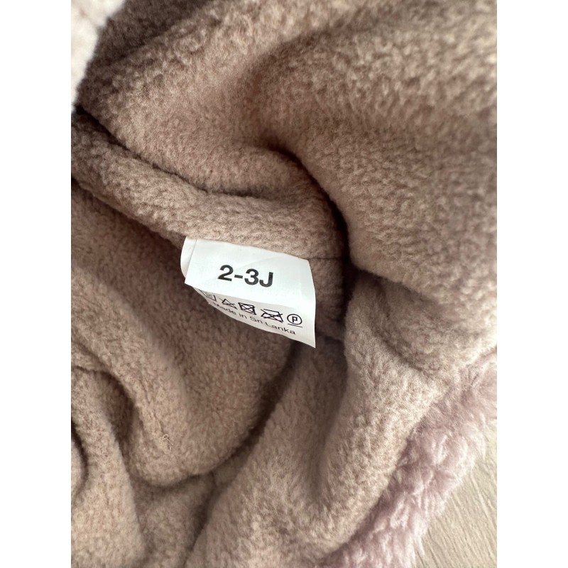 Bonnet bébé hiver peluche ourson