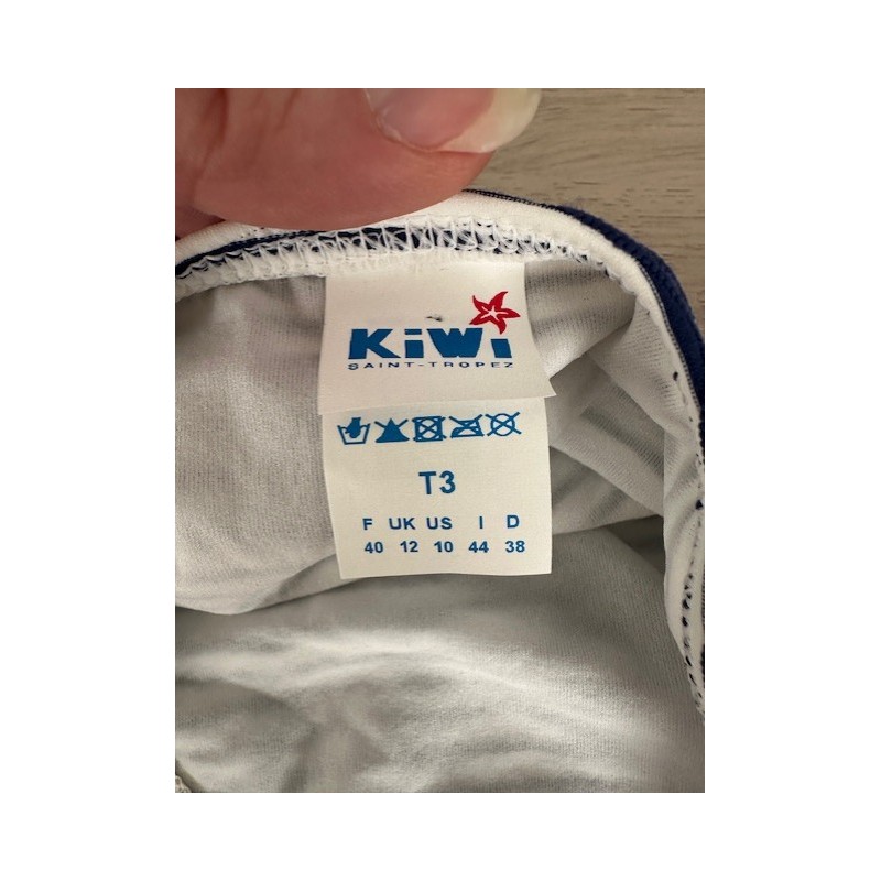 Bikini rayé bleu & blanc