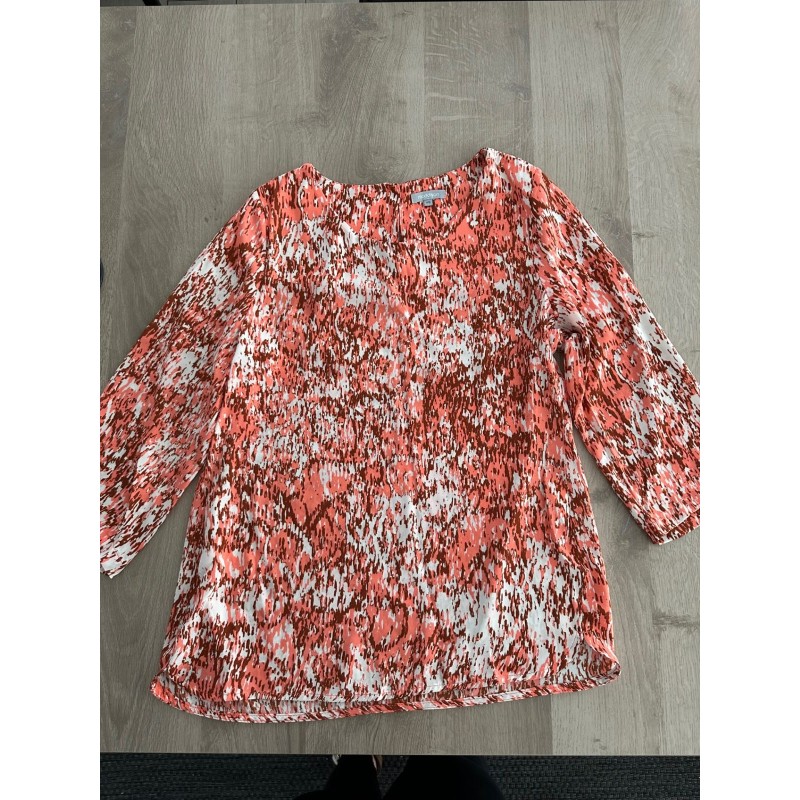 Blouse femme multicolore corail