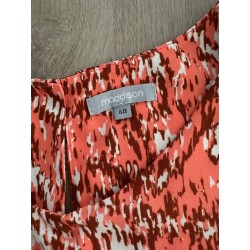 Blouse femme multicolore corail
