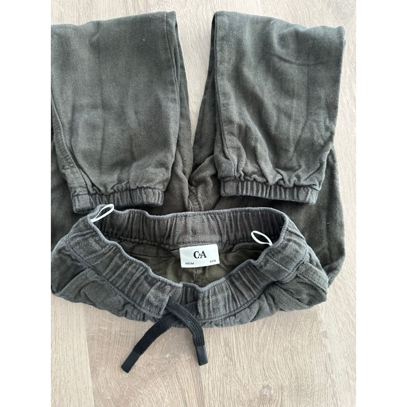 Pantalon chaud garçon kaki
