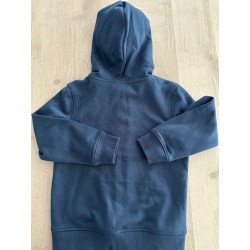 Sweat à capuche zippé enfant bleu marine
