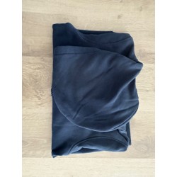 Sweat à capuche zippé enfant bleu marine