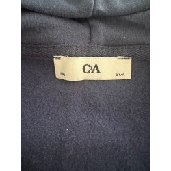 Sweat à capuche zippé enfant bleu marine