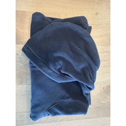Sweat à capuche zippée bleu marine