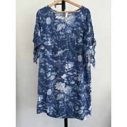 Tunique fluide H&M bleue à motif floral