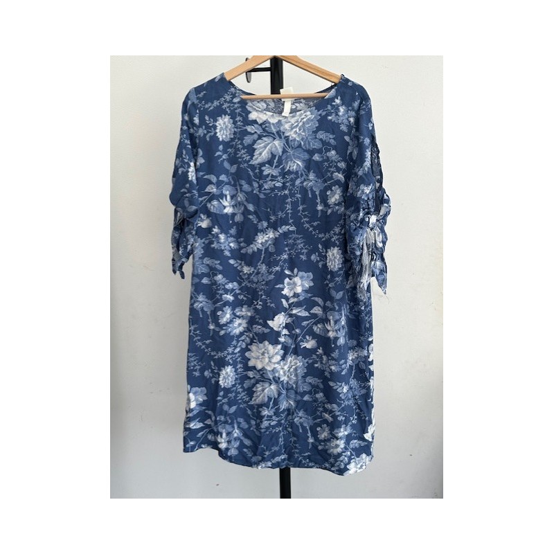 Tunique fluide H&M bleue à motif floral