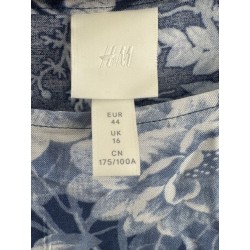 Tunique fluide H&M bleue à motif floral