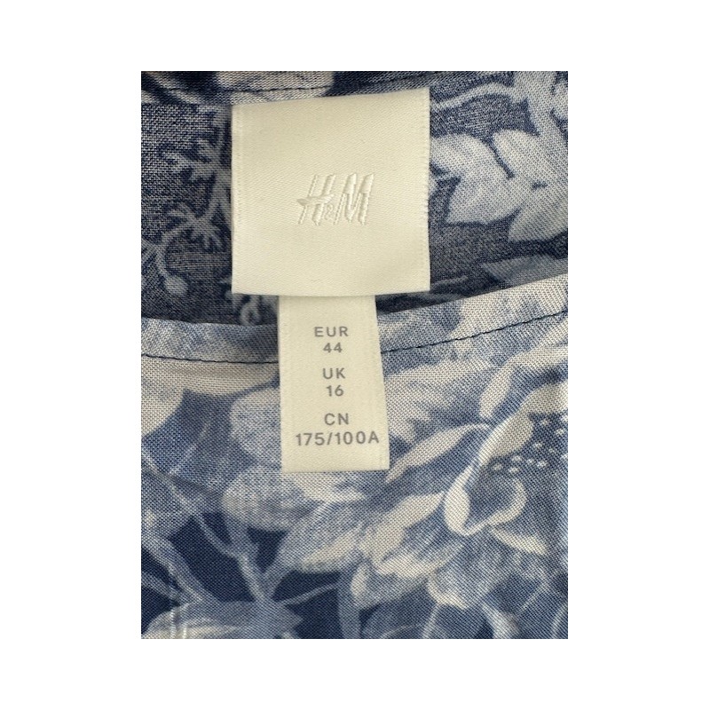 Tunique fluide H&M bleue à motif floral