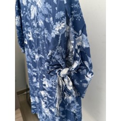 Tunique fluide H&M bleue à motif floral