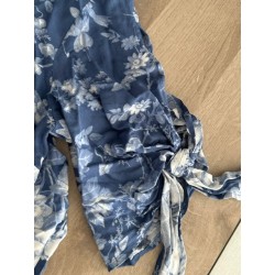 Tunique fluide H&M bleue à motif floral