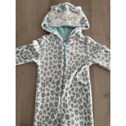 Pyjama polaire chat fille - combinaison douce