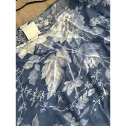 Tunique fluide H&M bleue à motif floral
