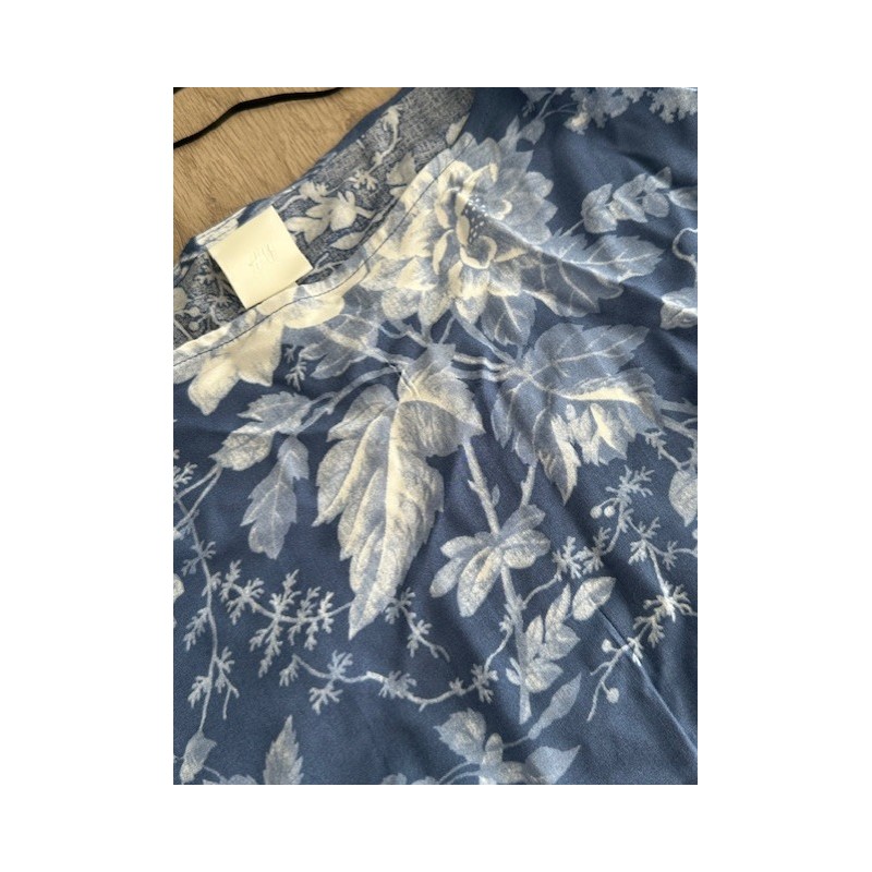 Tunique fluide H&M bleue à motif floral