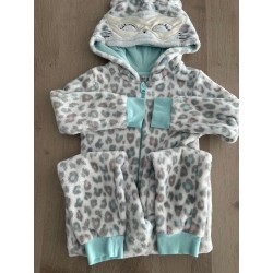 Pyjama polaire chat fille - combinaison douce