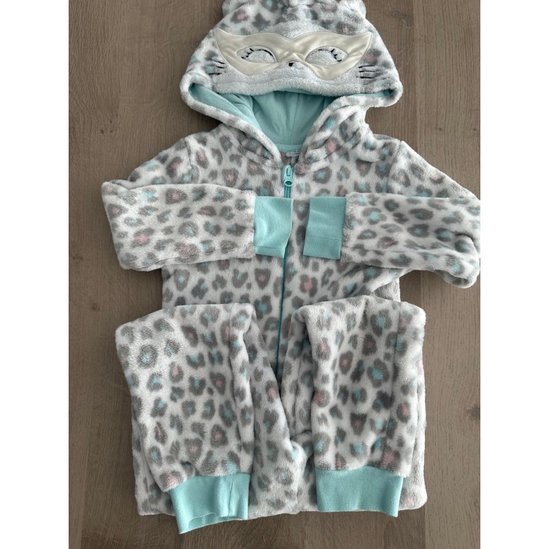 Pyjama polaire chat fille - combinaison douce
