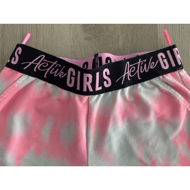 Short fille sport rose