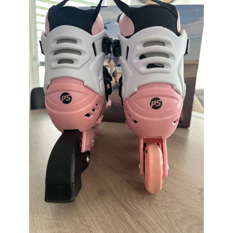 Roller enfant Powerslide Rose et blanc