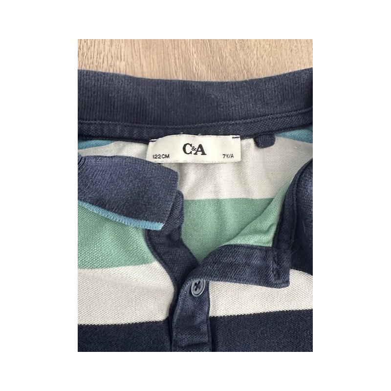 Polo manches longues rayé