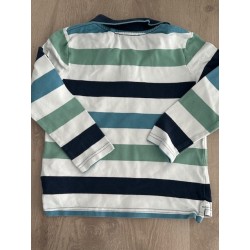 Polo manches longues rayé