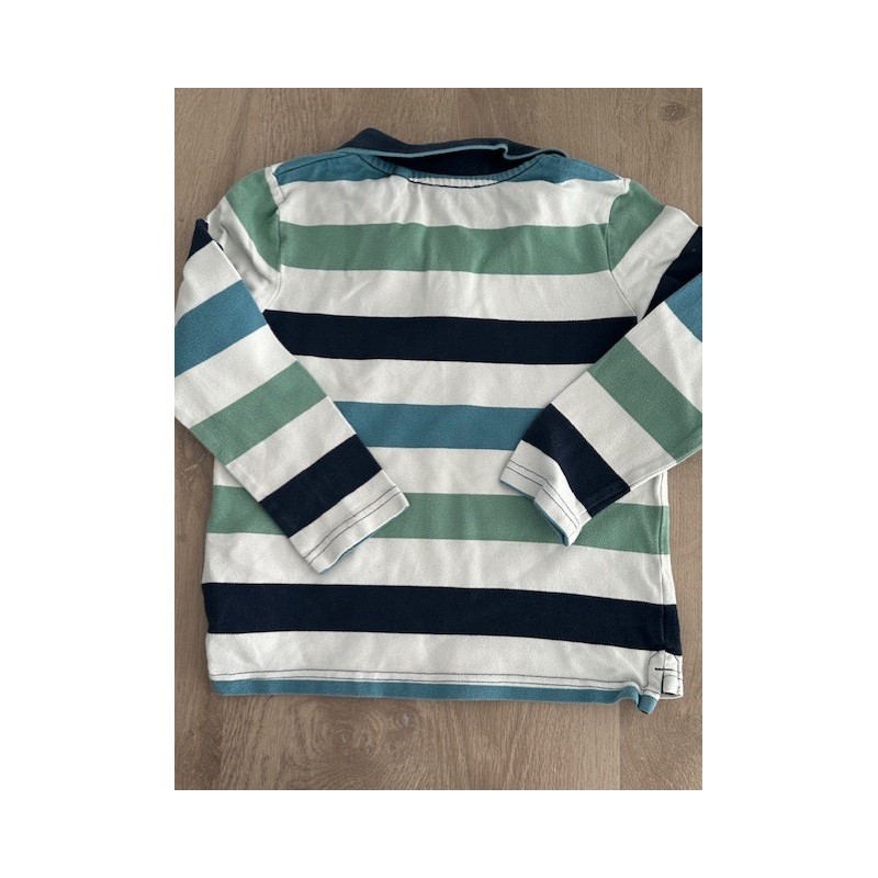 Polo manches longues rayé