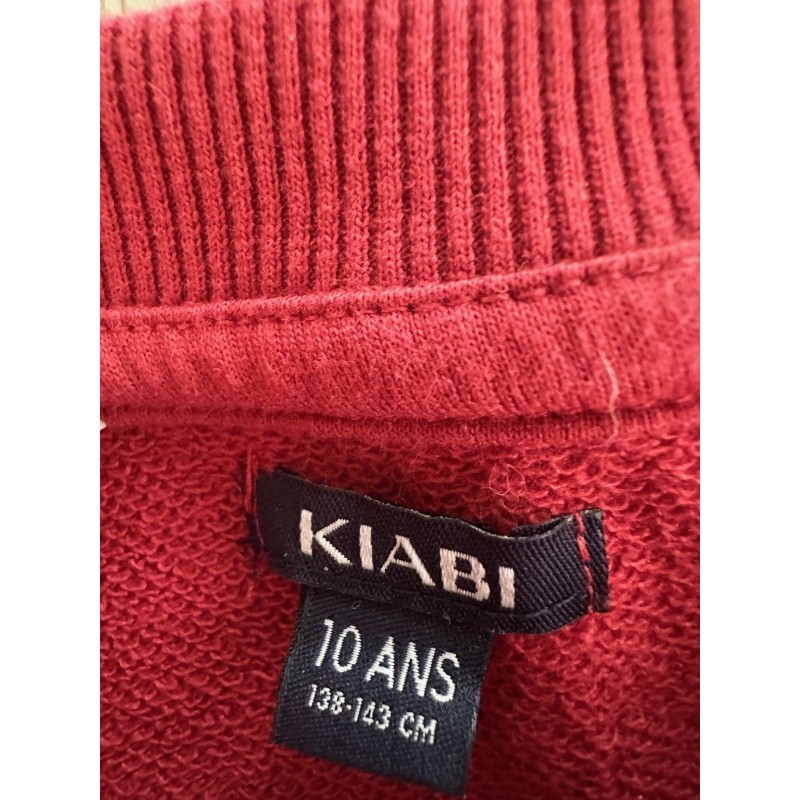 Sweat shirt rouge enfant