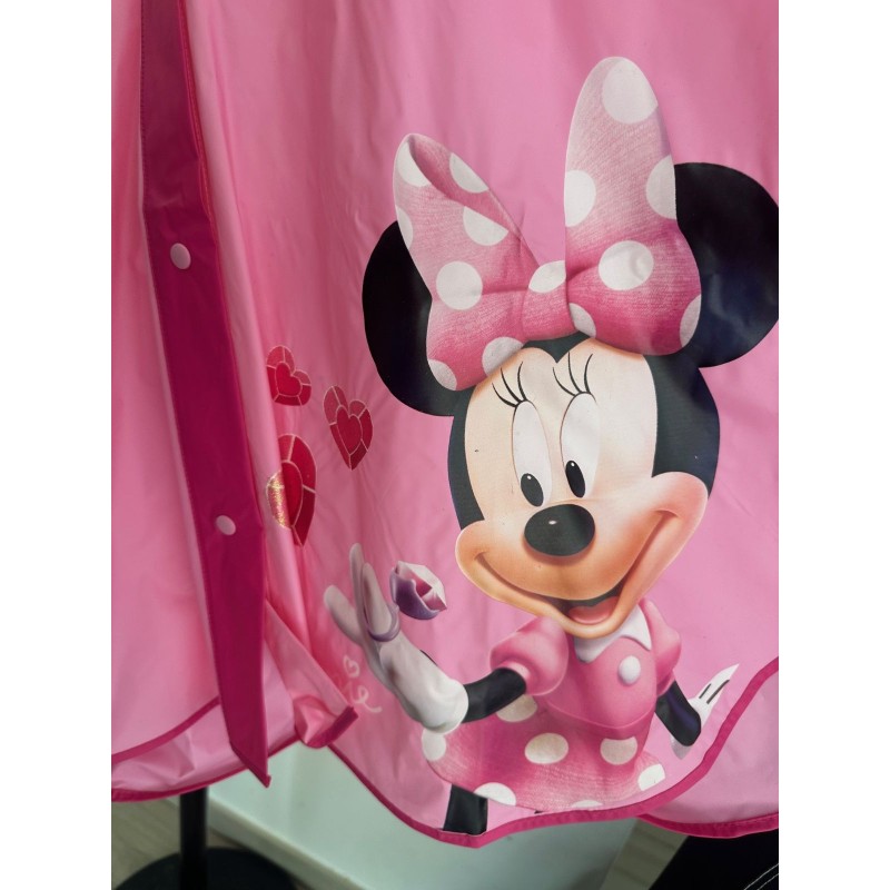 Pancho imperméable rose Disney Minnie
