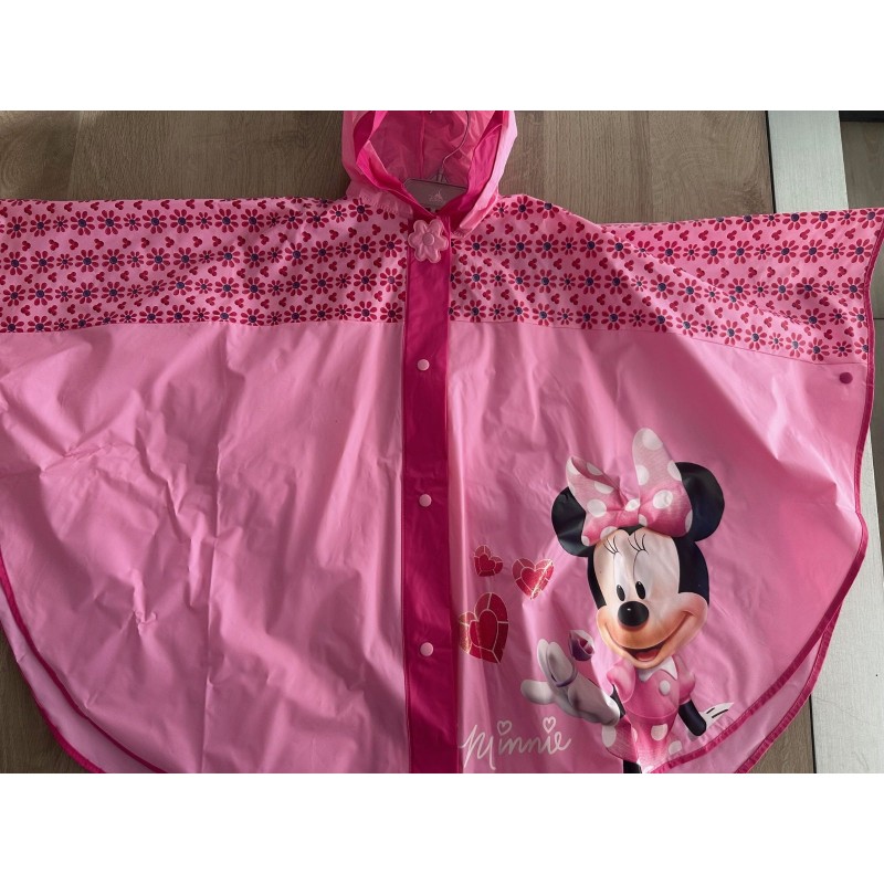 Pancho imperméable rose Disney Minnie