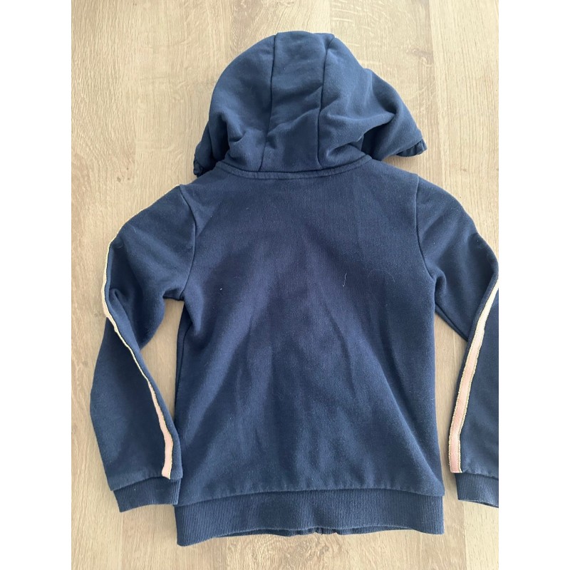 Sweat à capuche zippé Marie Disney fille bleu