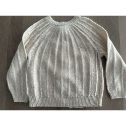 Gilet en maille/tricot beige enfant