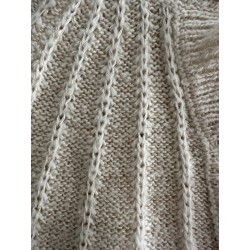 Gilet en maille/tricot beige enfant