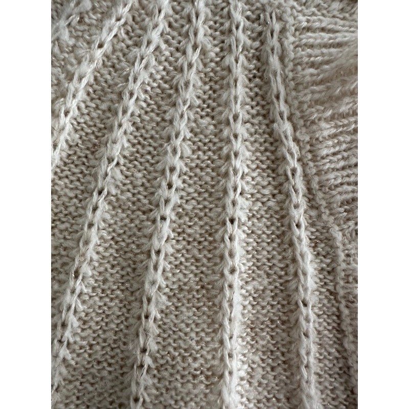 Gilet en maille/tricot beige enfant
