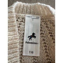 Gilet en maille/tricot beige enfant
